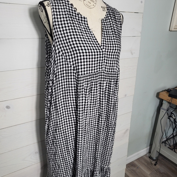 NIC + ZOE Gingham Sleeveless Dress Spring Classic Cottagecore. - Picture 2 of 7